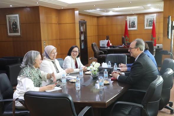 استقبال وفد عن الجمعية الديمقراطية لنساء المغرب