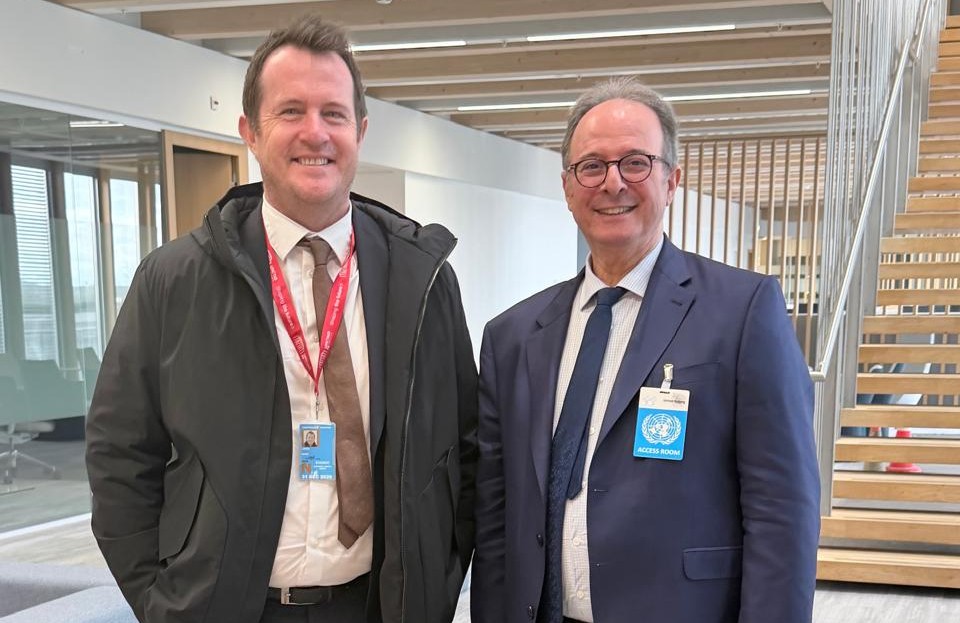 السيد المندوب الوزاري يجري مباحثات مع مسؤولين أمميين وشخصيات حقوقية دولية