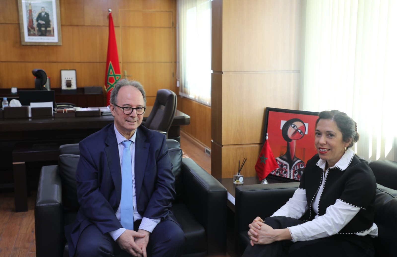 السيد المندوب الوزاري يستقبل نائبة المديرة العامة لمركز جنيف لحوكمة قطاع الأمن