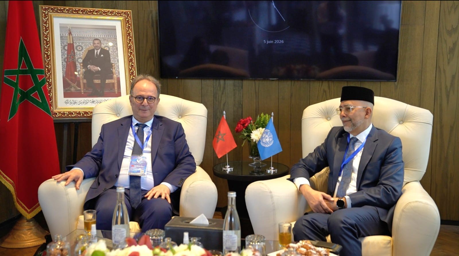 مباحثات مثمرة مع السيد رئيس مجلس حقوق الإنسان