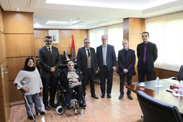 استقبال وفد عن المرصد المغربي للتربية الدامجة